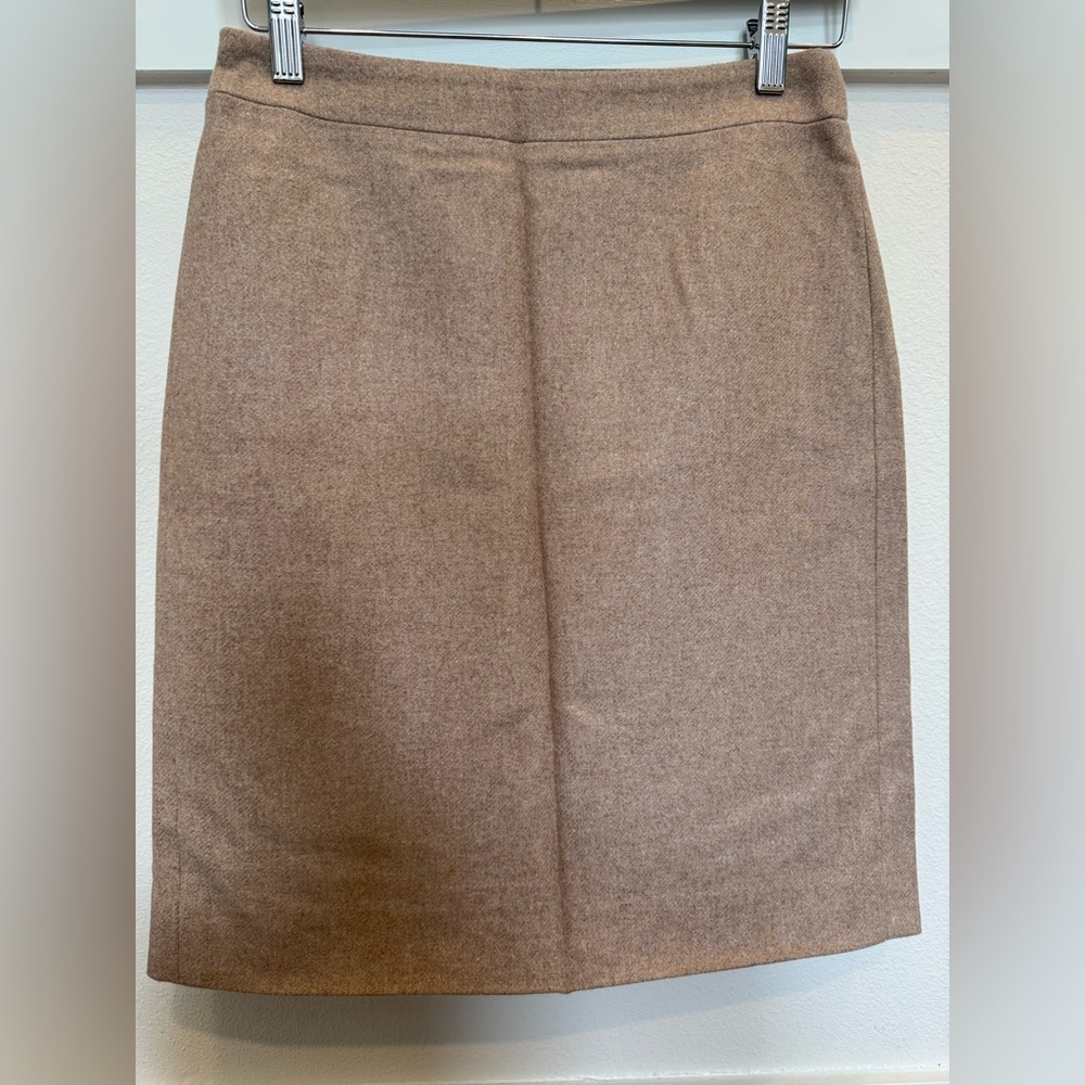 J. Crew Tan Pencil Skirt